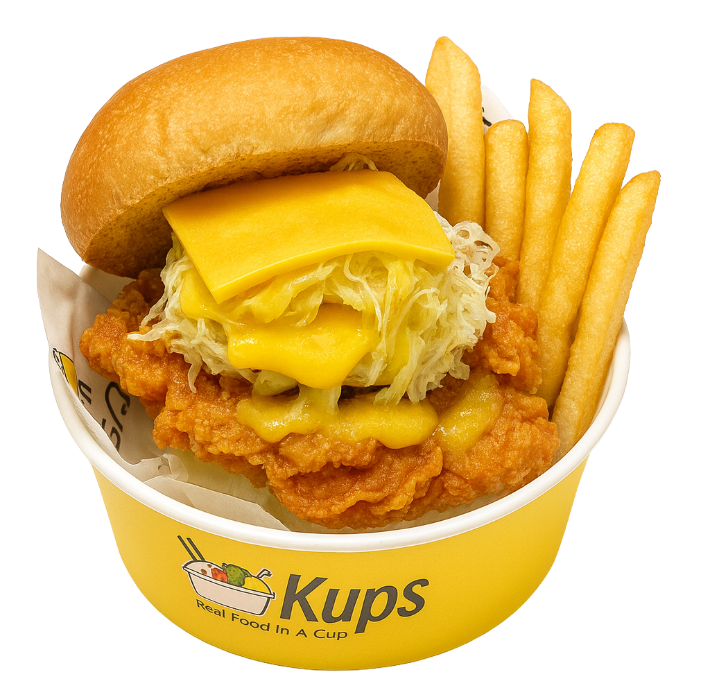 Cheddar Chicken Burger